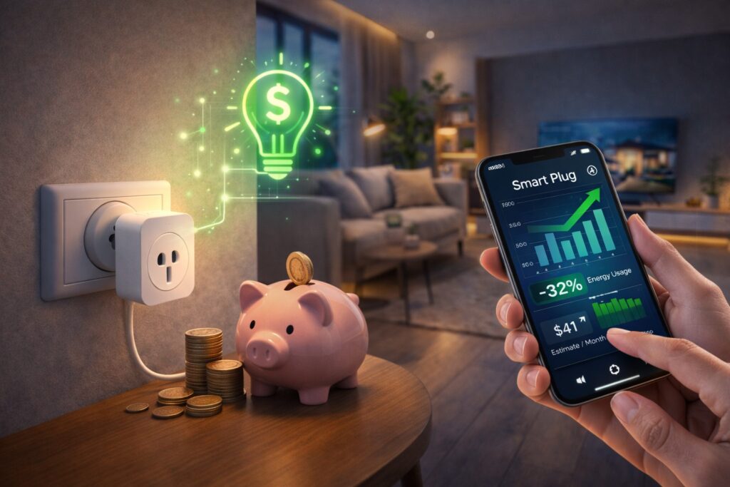 smart plug used for home automation and energy saving