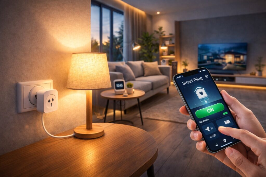 smart plug used for home automation and energy saving
