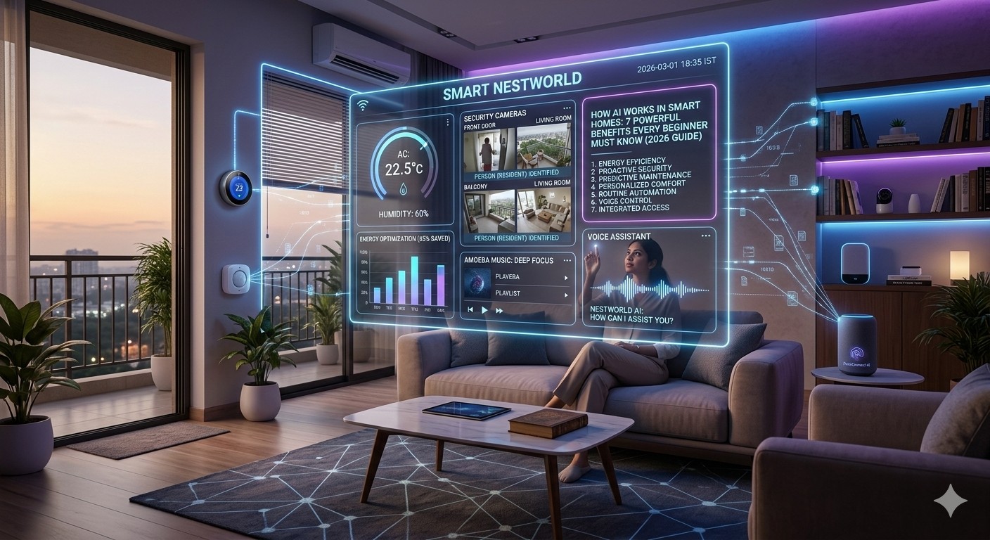 How AI Works in Smart Homes: 7 Powerful Benefits Every Beginner Must Know (2026 Guide) How AI Works in Smart Homes