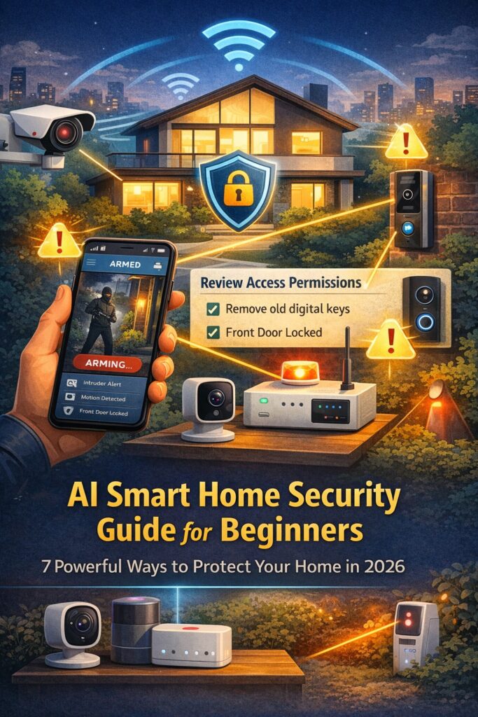 AI Smart Home Security Guide for Beginners – intelligent AI security system protecting modern home